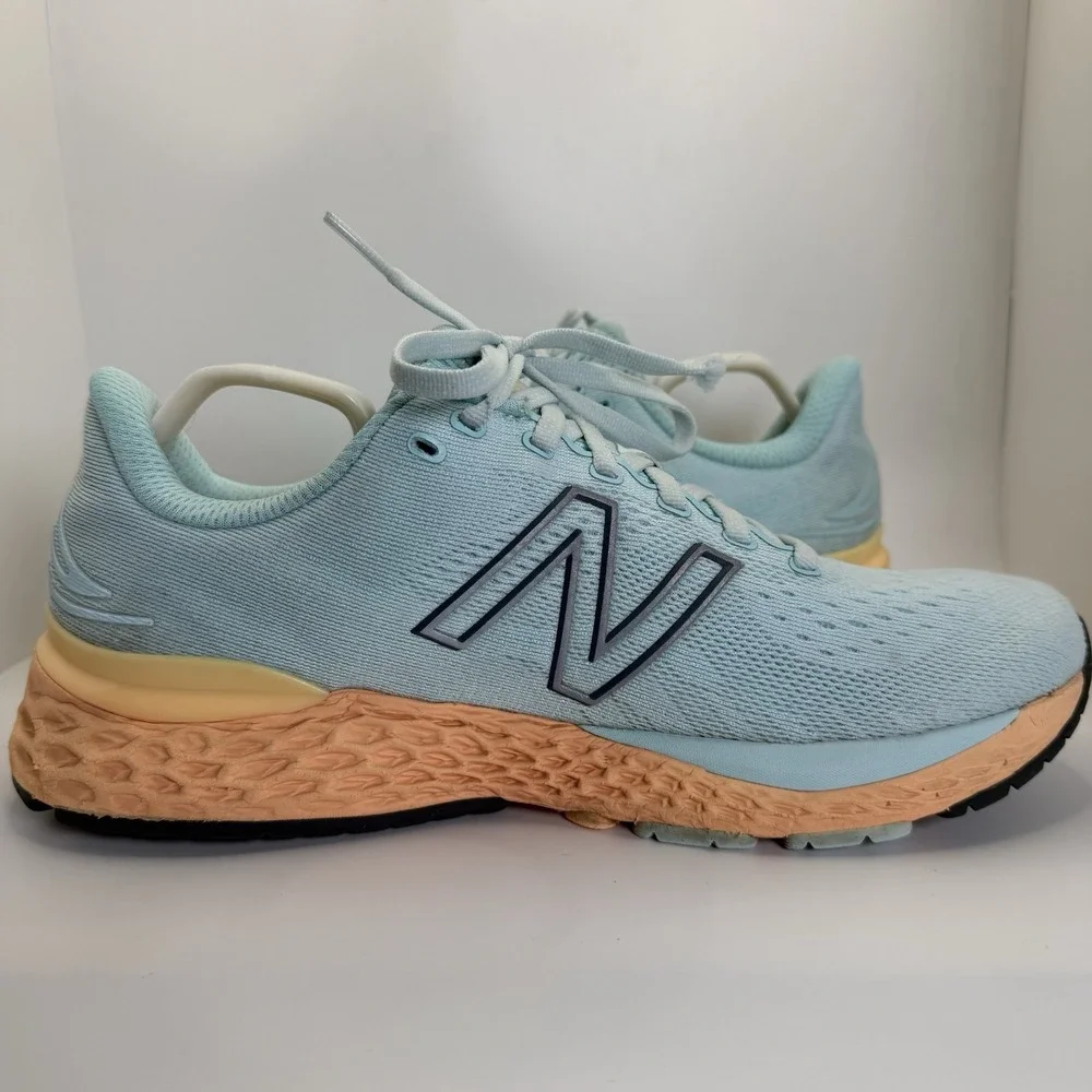 New Balance Women's‎ Fresh Foam 880v11 Running Shoes Pale Blue Mango Size 10